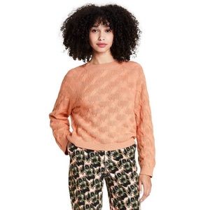 NWT Rachel Comey Peach long sleeve crew neck Sweater